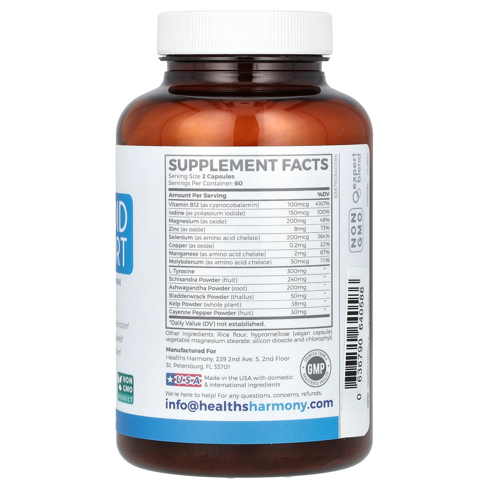 2 X Healths Harmony, Thyroid Support, 120 Capsules