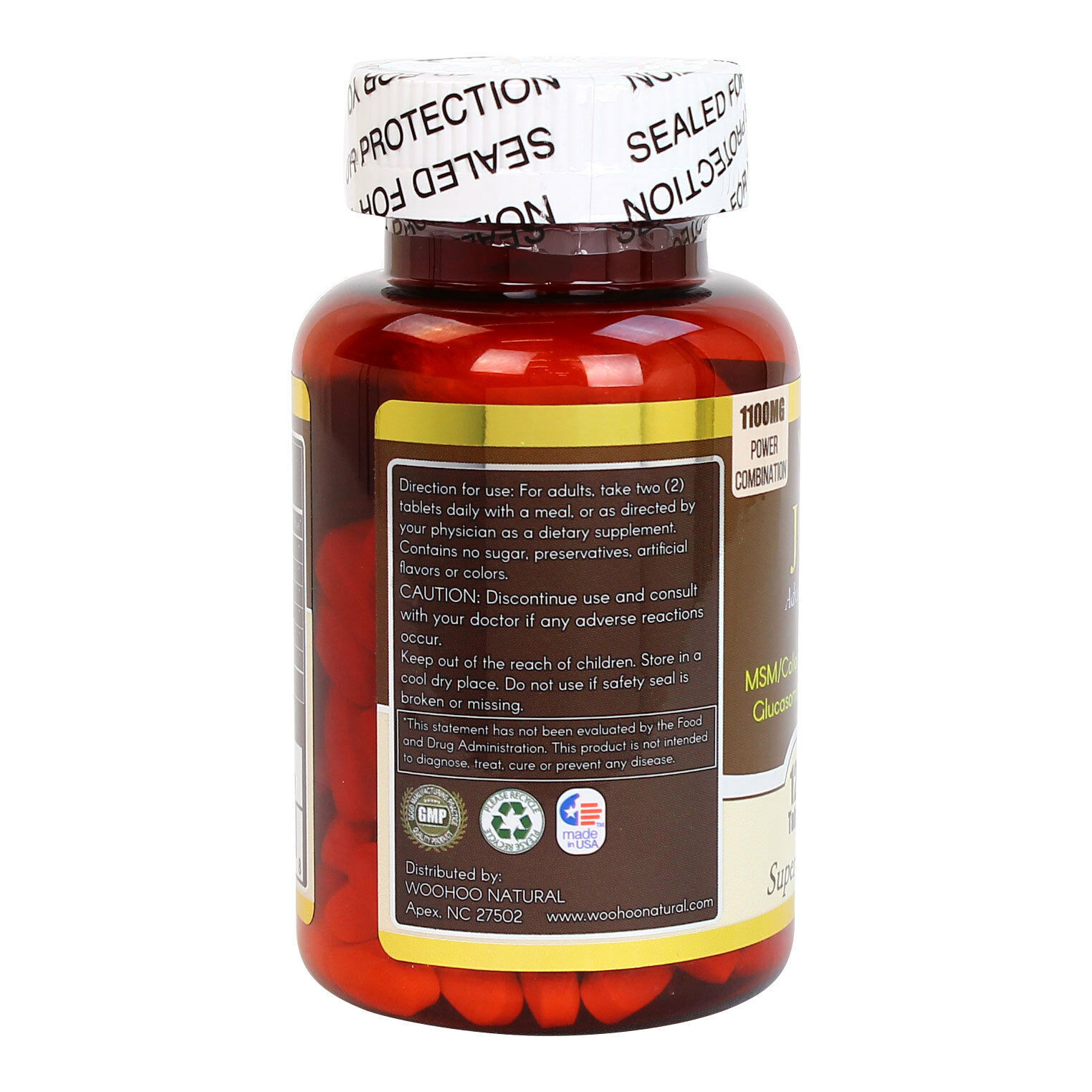 6 Joint Flex Glucosamine+Chondroitin+MSM+Collagen+Boswellia 120 CT 1 Year Supply