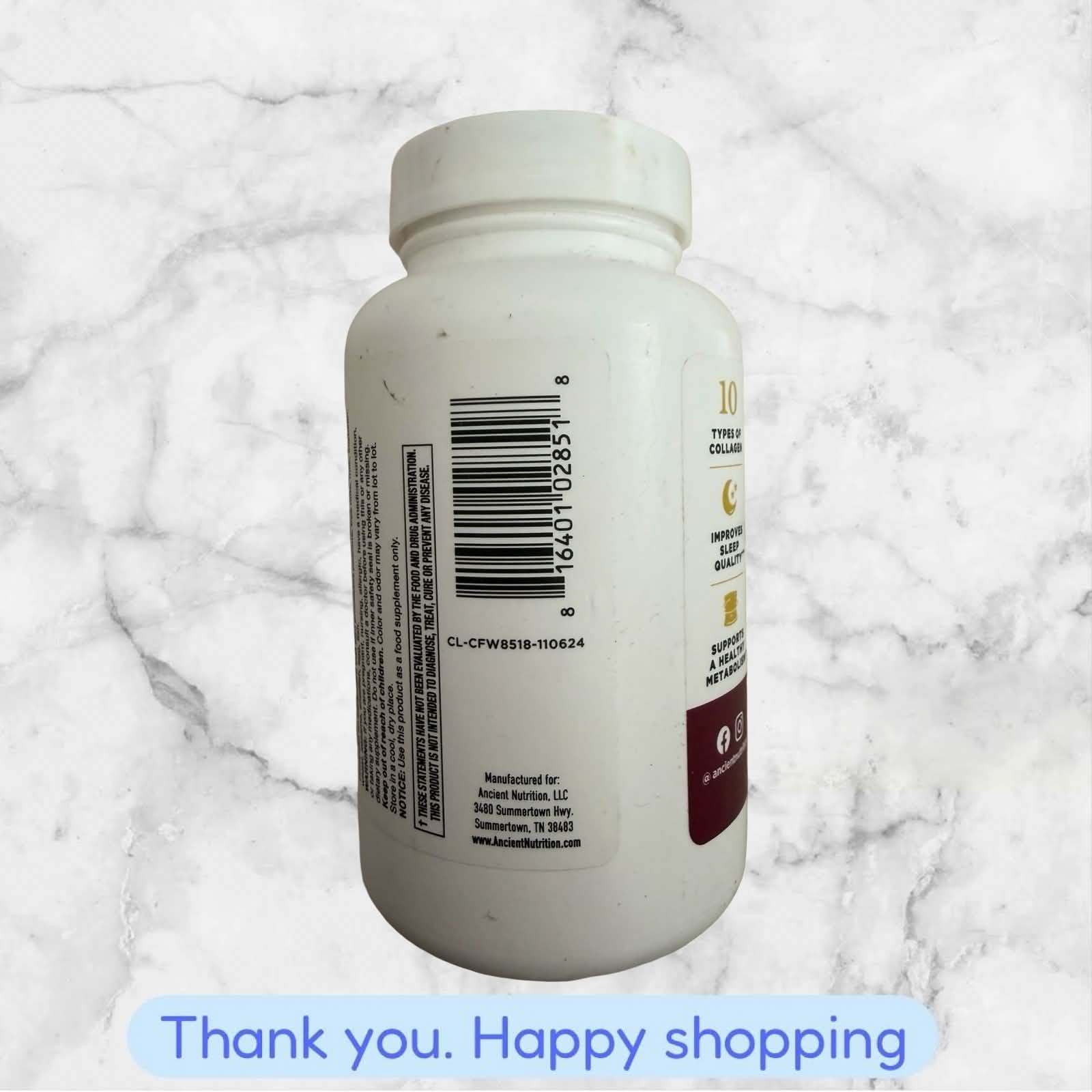 Ancient Nutrition Menopause Support + Collagen 60 Capsules EXP10/26+ NEW SHIP