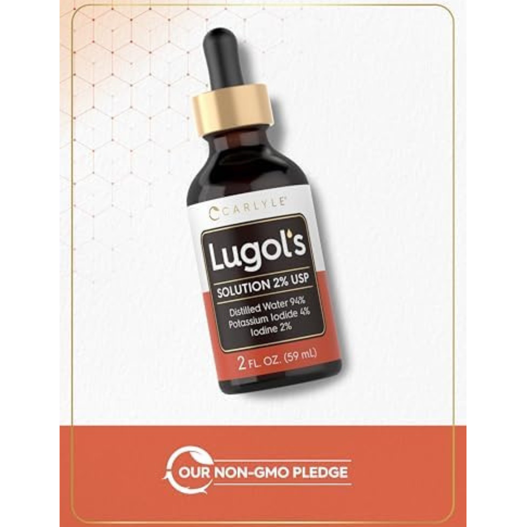 Lugols Iodine 2 Percent 2 Fl Oz Potassium Iodide and Solution