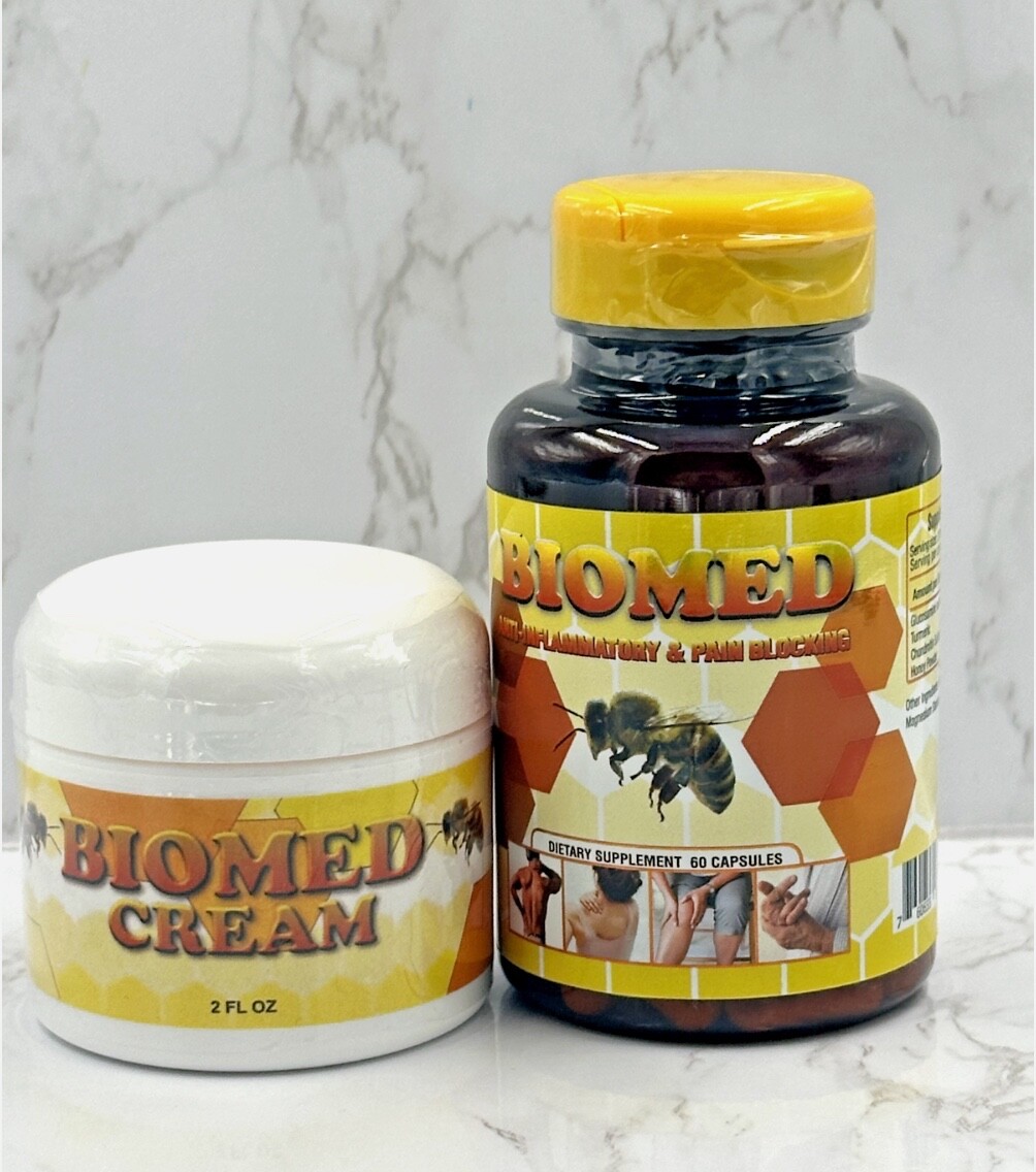 Biomed Anti-Inflammatory Bee Honey Menthol Cream Arthritis Pain Muscular Joint