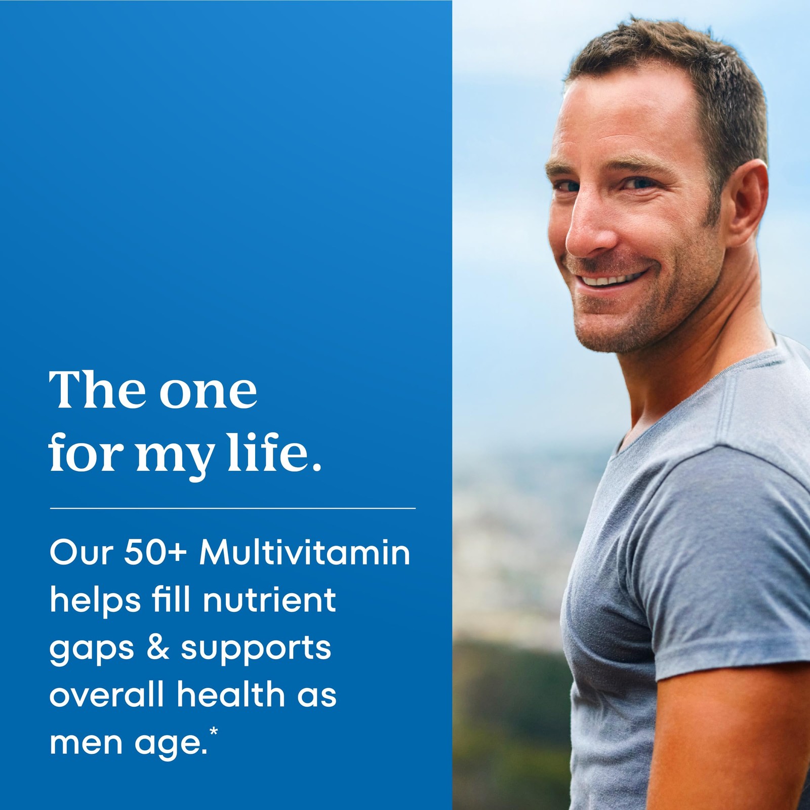 One A Day Men’s 50+ Healthy Advantage 200 Count (Pack of 1), Mint Blue