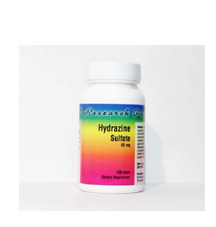 Hydrazine Sulfate, 60mg, 100 Caps, FREE 4 Day Shipping in USA