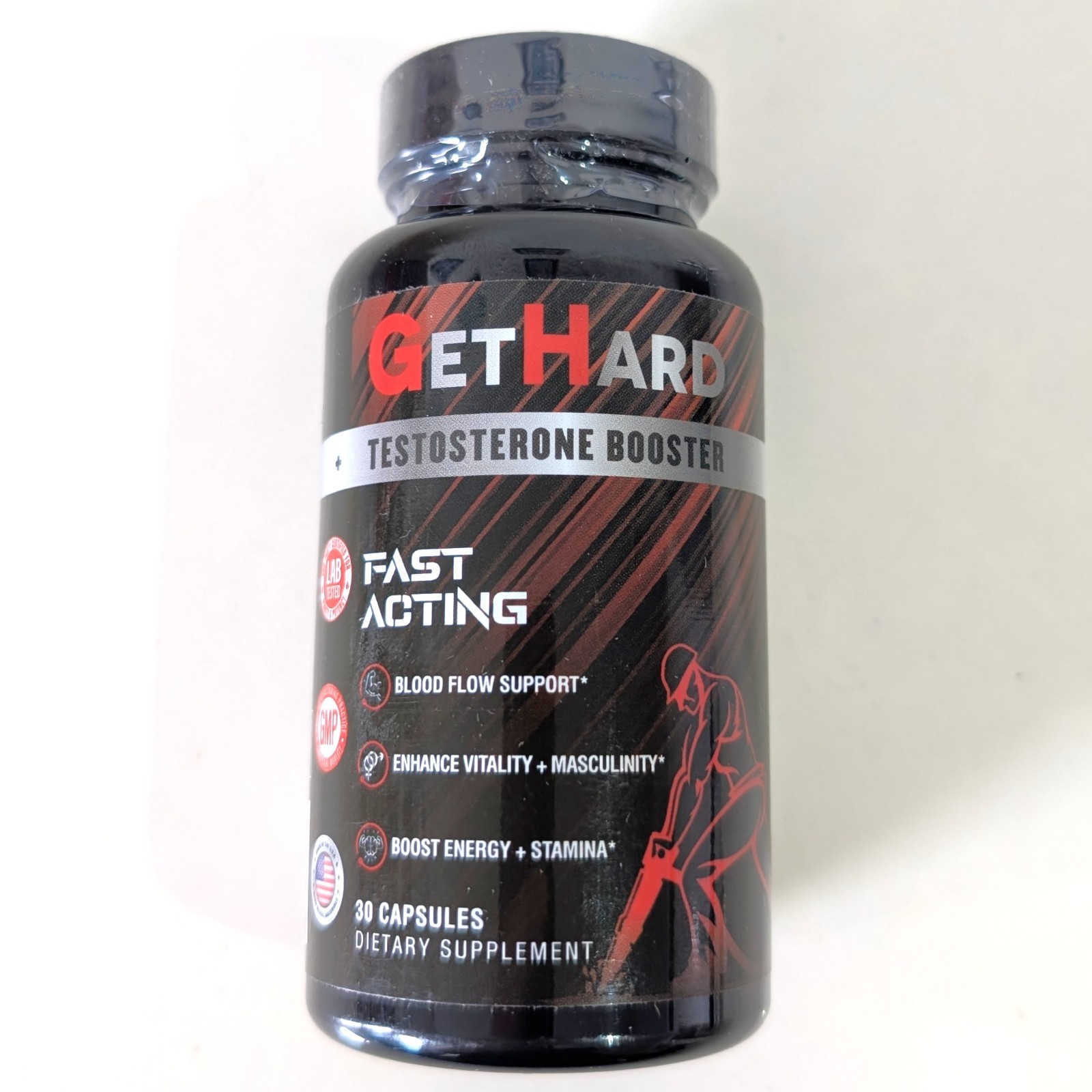 GETHARD™ Male Performance + MULTIVITAMIN Increase Size Strength 30 Ct Exp 3/2029