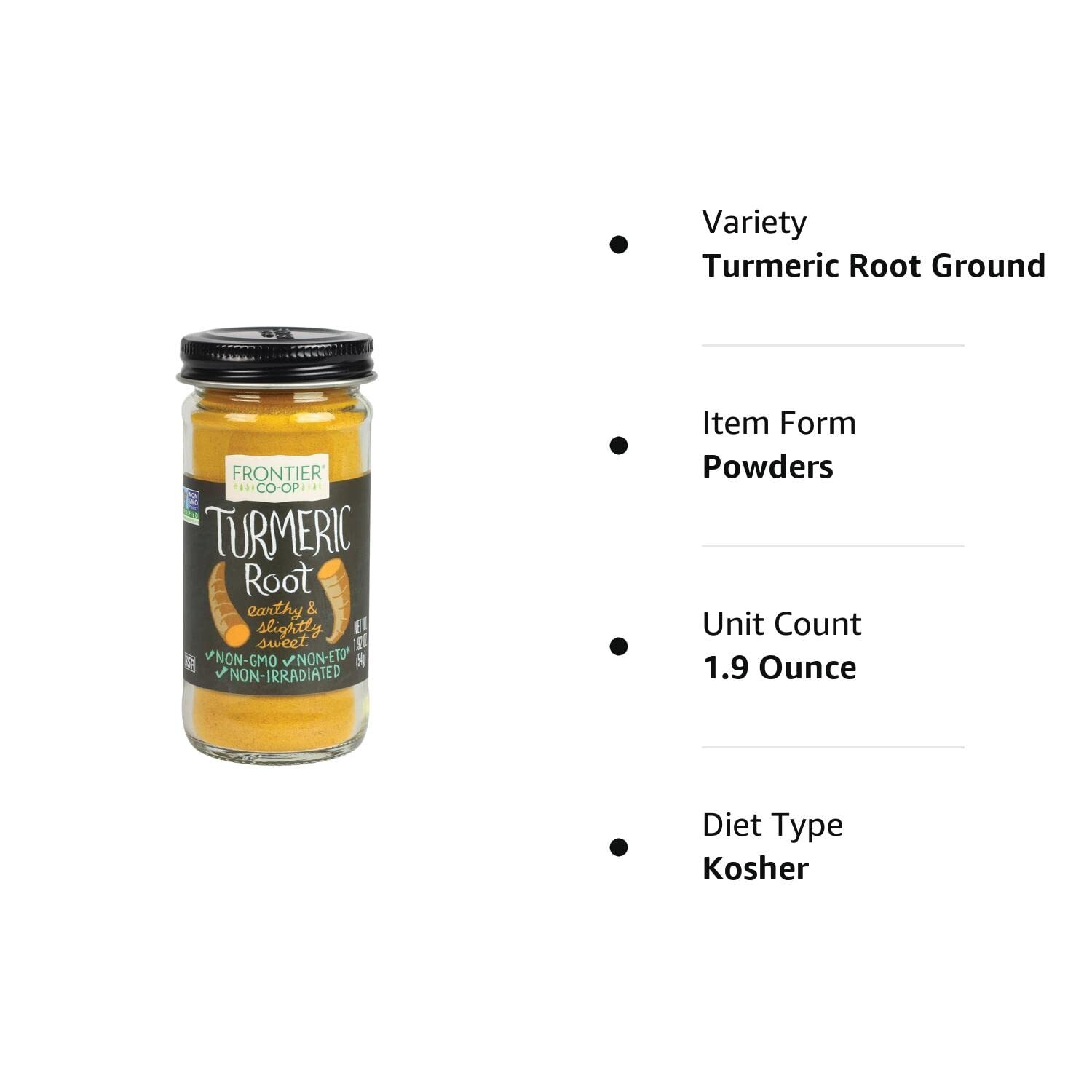 Frontier Nat Prod Co-Op Turmeric Root Ground 1 Each 1.92 Oz