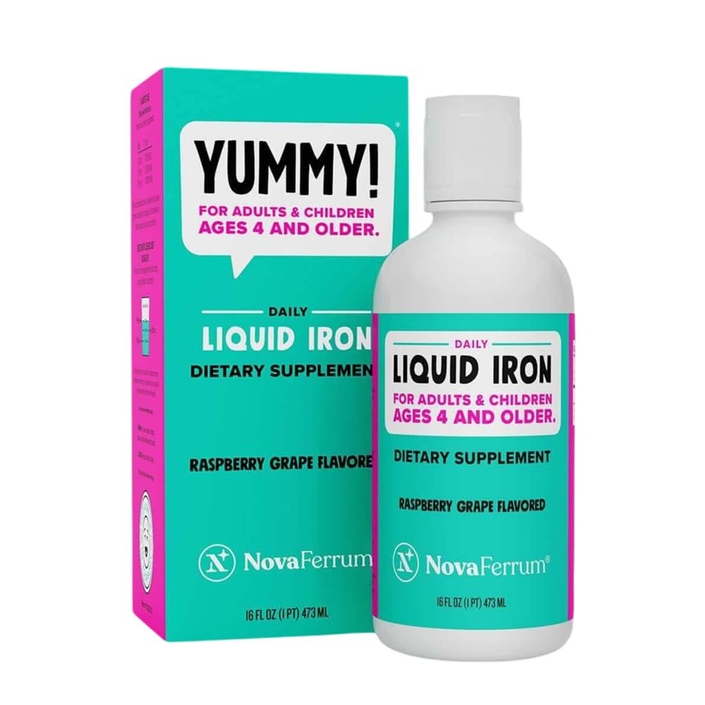 NovaFerrum Yummy 16 Fl Oz | Liquid Iron Supplement for 16 (Pack of 1)