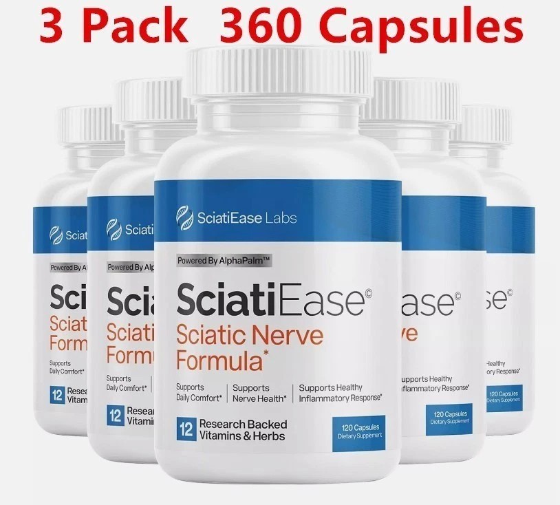 3 Pack SciatiEase Labs Sciati Ease Sciatic Nerve Formula 120 Cap NEW ! Exp 2027-