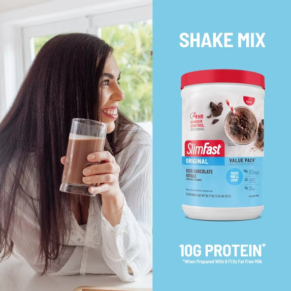 SlimFast Original Rich Chocolate Royale Meal Replacement Shake 20.18 Oz (2 Pack