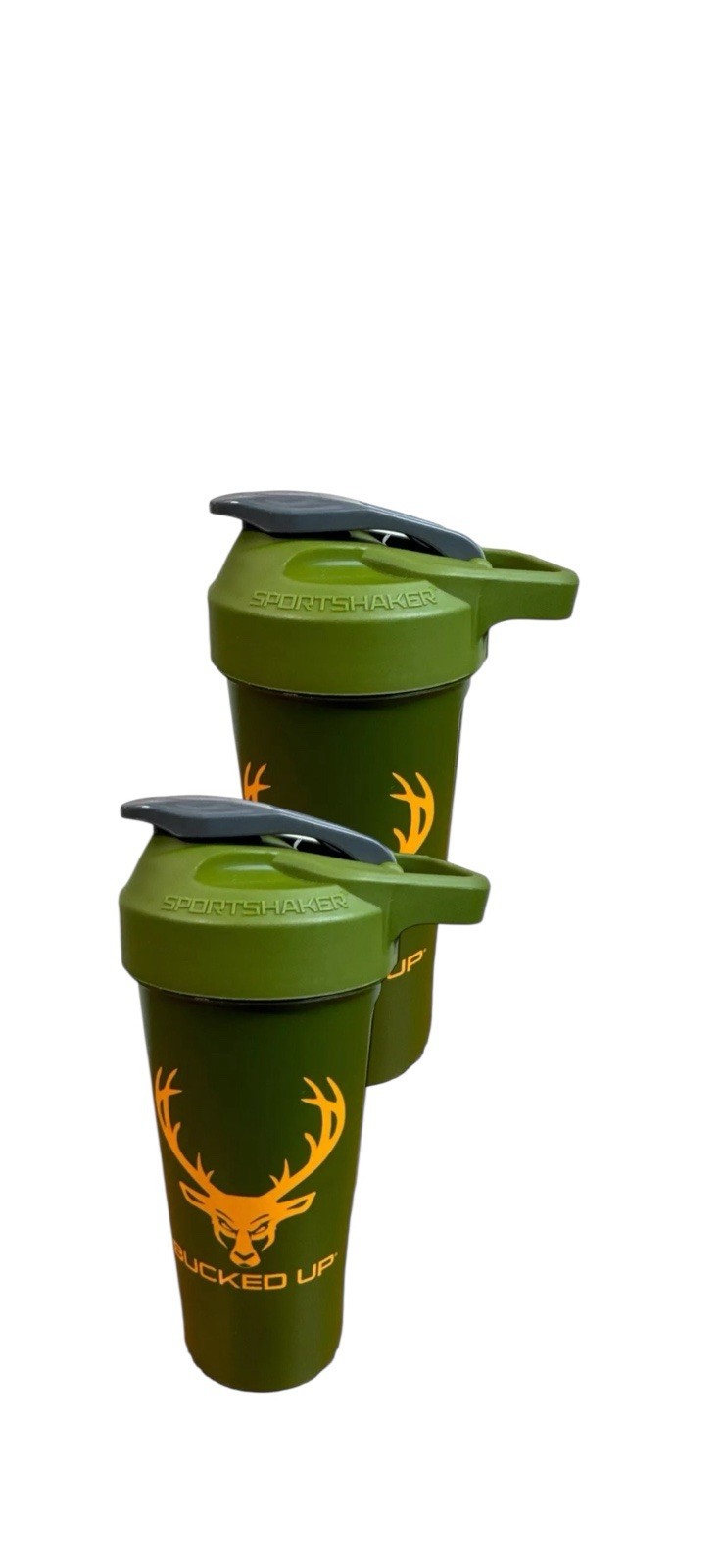 2 Bucked Up Shaker Cups 27oz, Plastic, Brand New Workout Gym Protein Pre-Workout