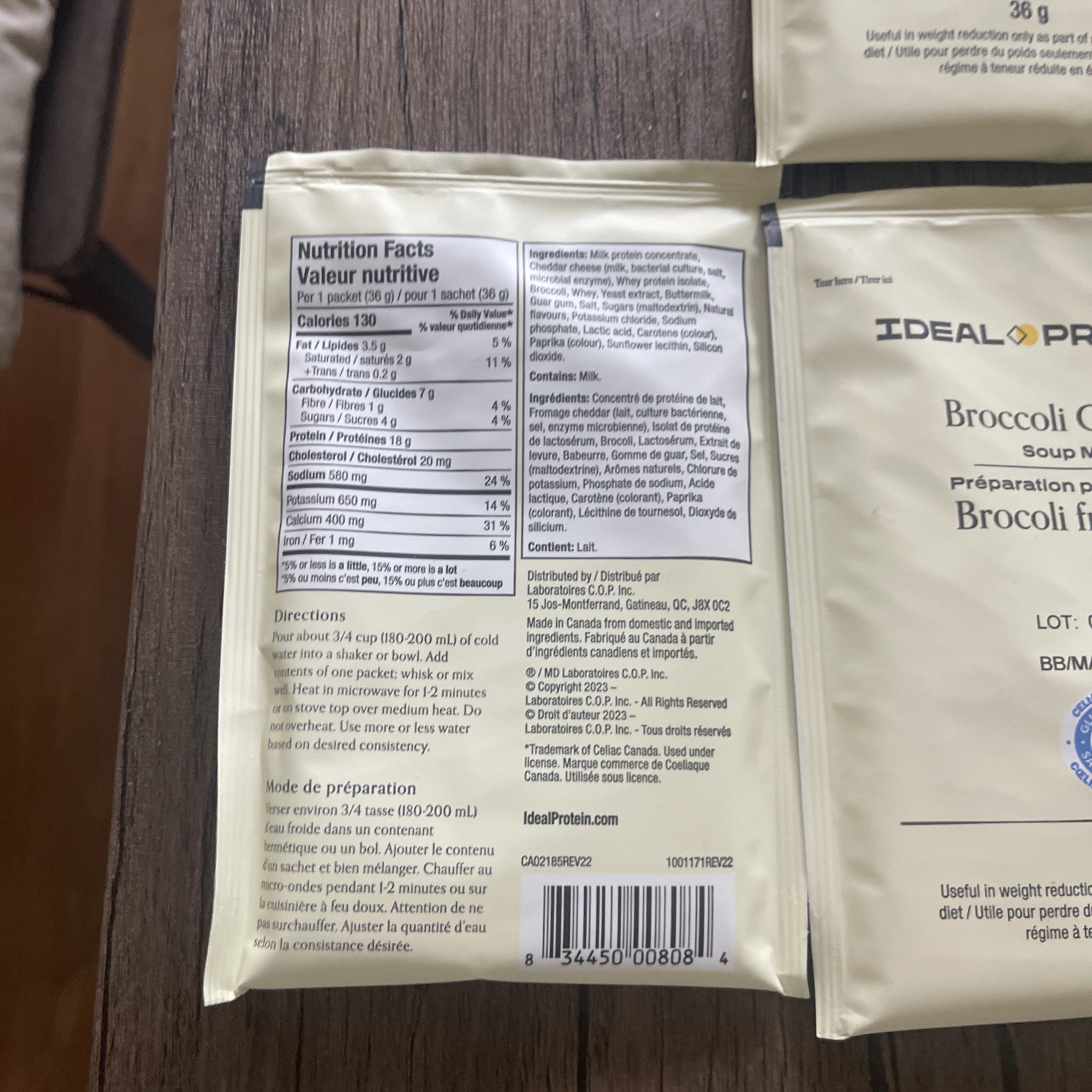 Ideal Protein Broccoli Cheese Soup Mix 1 Box (7 Servings)