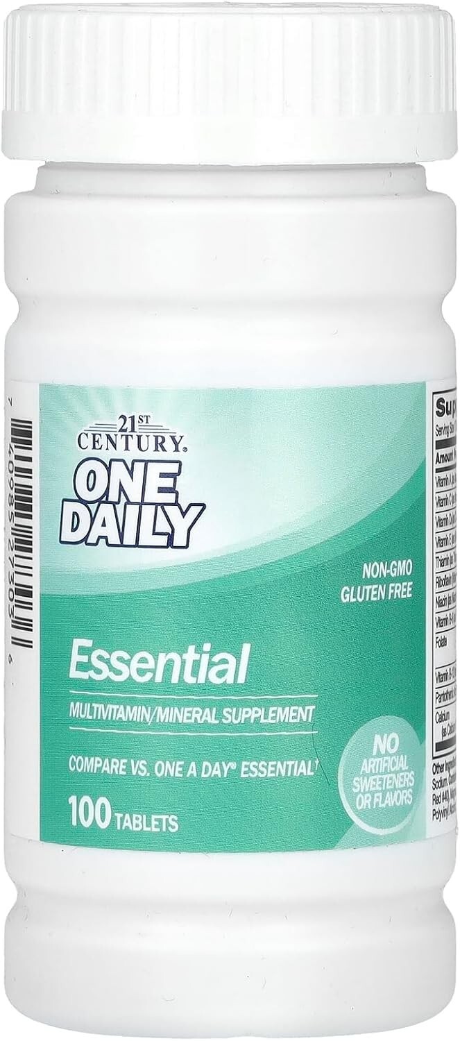 Multivitamin Tablets for Adults Daily Essential 100 Count