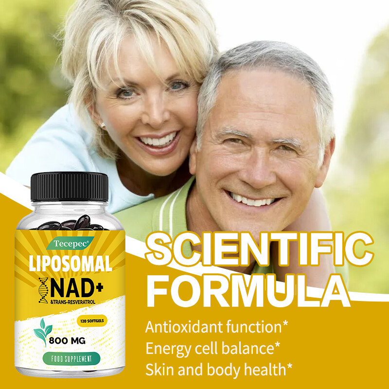 Liposomal NAD+ 500mg Trans-Resveratrol 300 mg Healthy Boosts Metabolism
