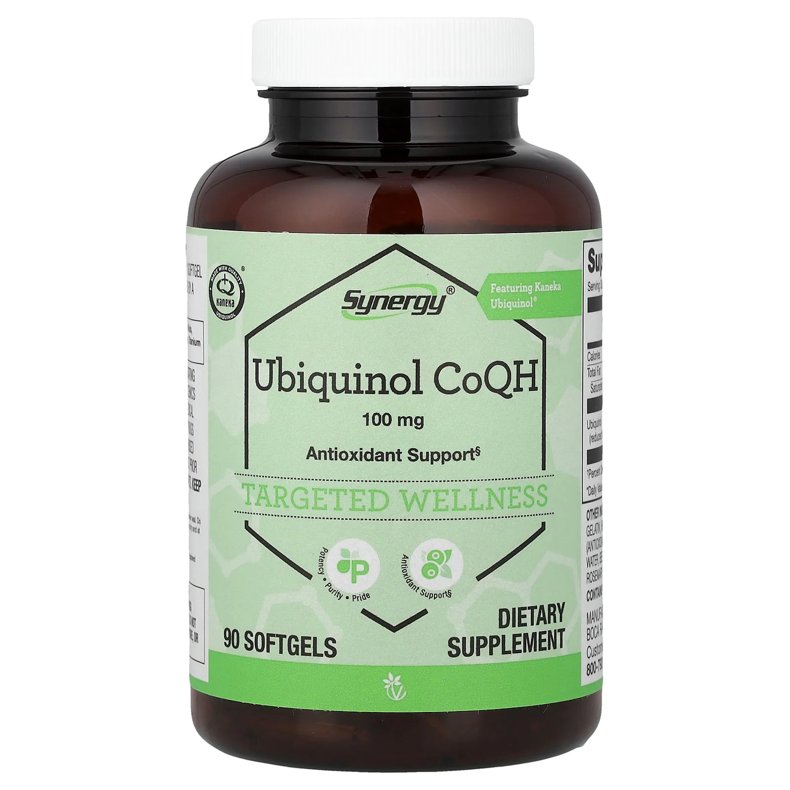 2 X Vitacost, Synergy�, Ubiquinol CoQH, 100 mg, 90 Softgels