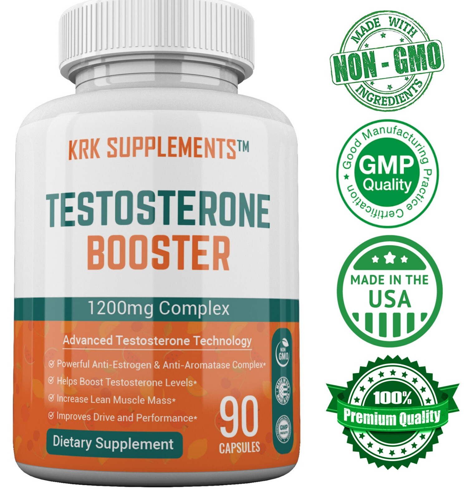 1 btl Testosterone Booster Tribulus Terrestris Chrysin Low Test Boost Natural