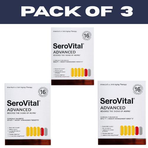 SeroVital Advanced Dietary Supplement 120 Count Per Box Pack of 3 Factory Sealed
