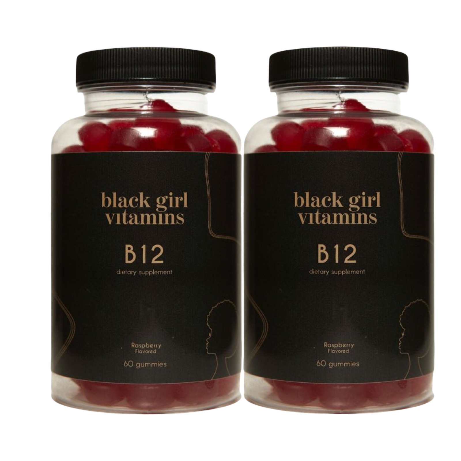 2-Pack Black Girl Vitamins B12 Gummies – Energy & Metabolism Support -120Gummies