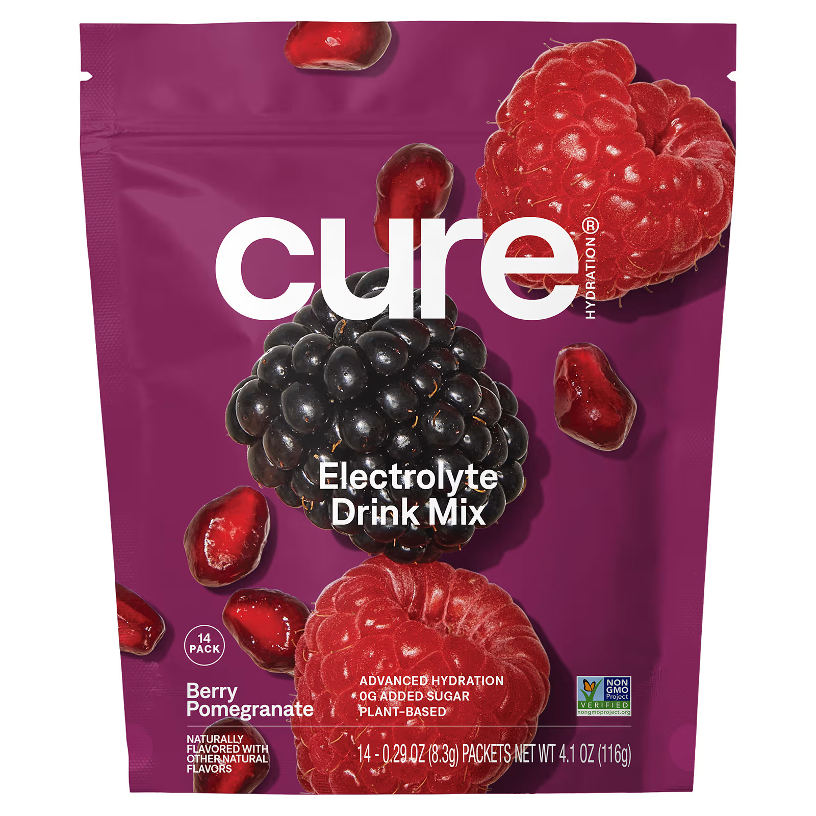 2 X Cure Hydration, Hydrating Electrolyte Mix, Berry Pomegranate, 14 -worldwide
