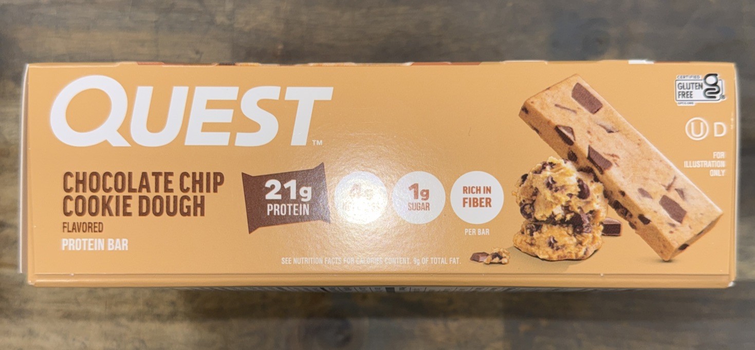 Quest Nutrition Chocolate Chip Cookie Dough Protein Bars – 12 Piece…