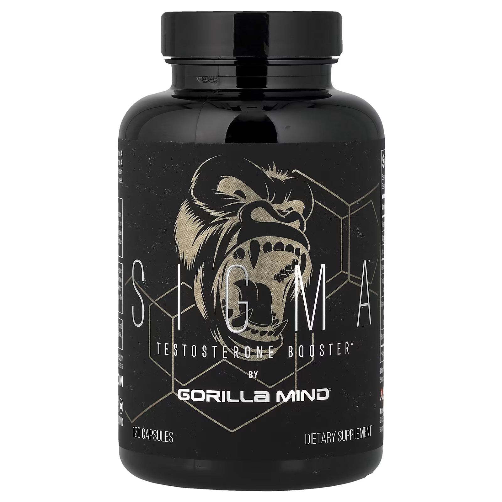2 X Gorilla Mind, Sigma�, Testosterone Booster, 120 Capsules