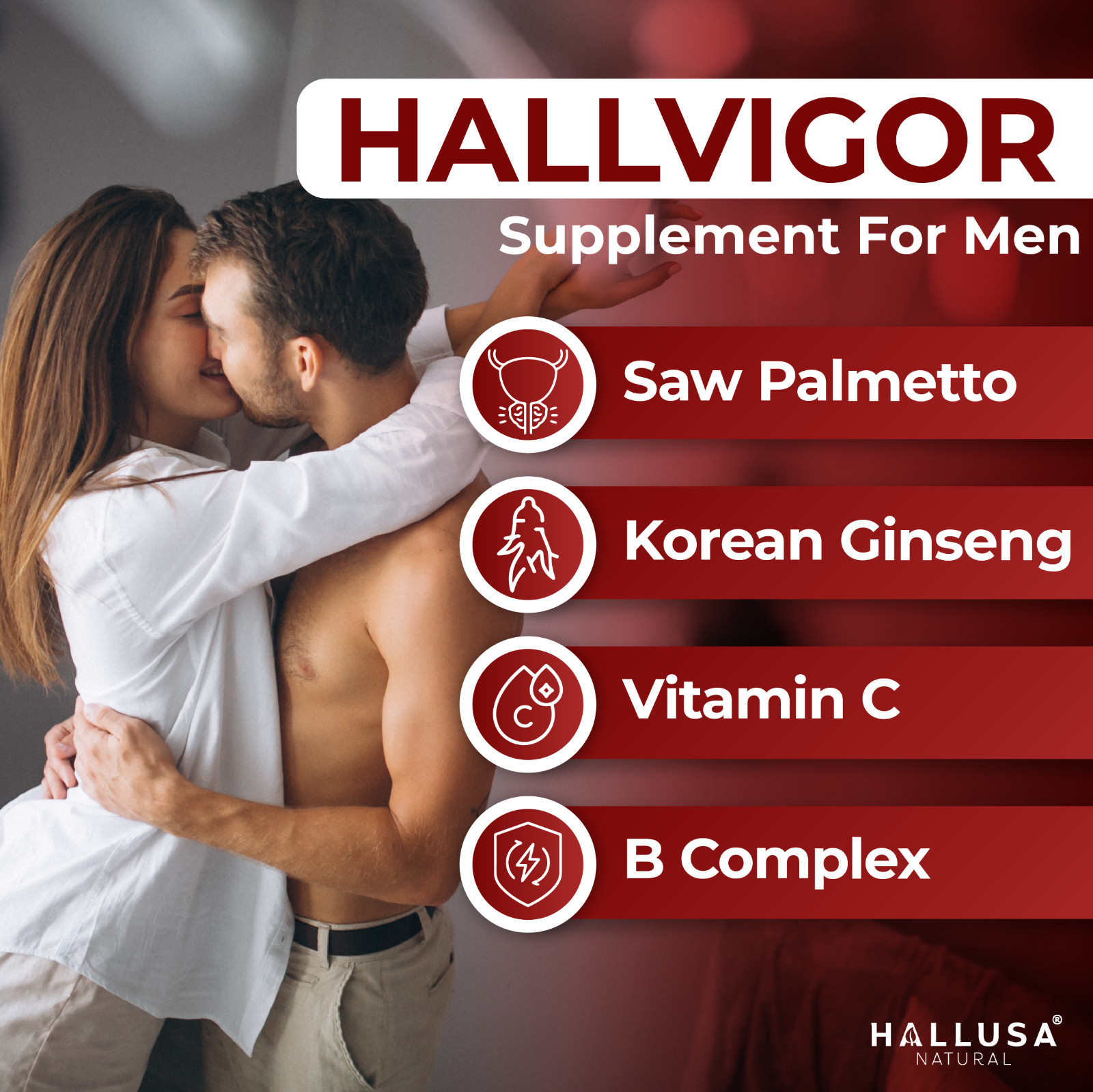 HALLPROST ULTRA 120 Caps + Free HALLVIGOR 60 Caps | Prostate Health Complex