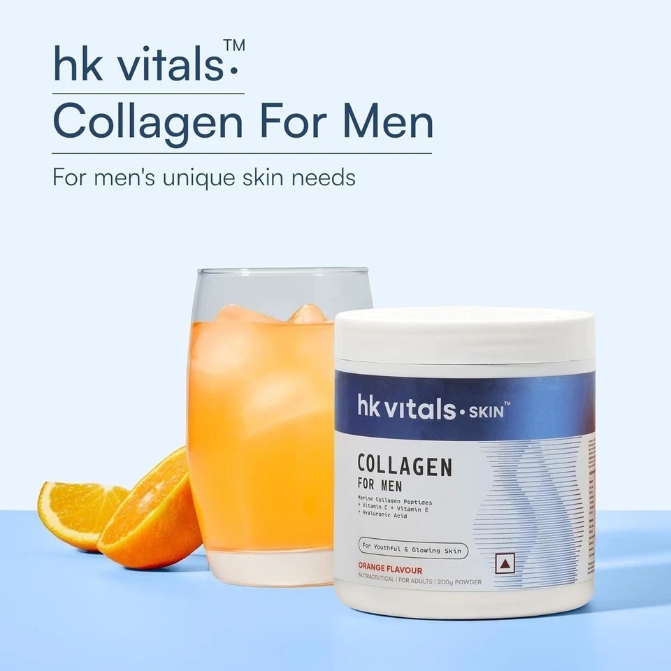 HK Vitals Marine Collagen for Men 200g – Orange Skin Glow Supplement u799