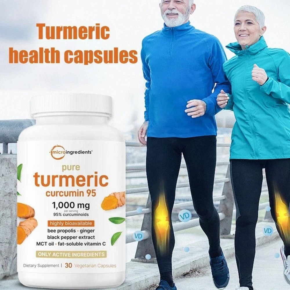 2 BOTTLES–Micro Ingredients Turmeric Curcumin|95% Curcuminoids w/ Black Pepper