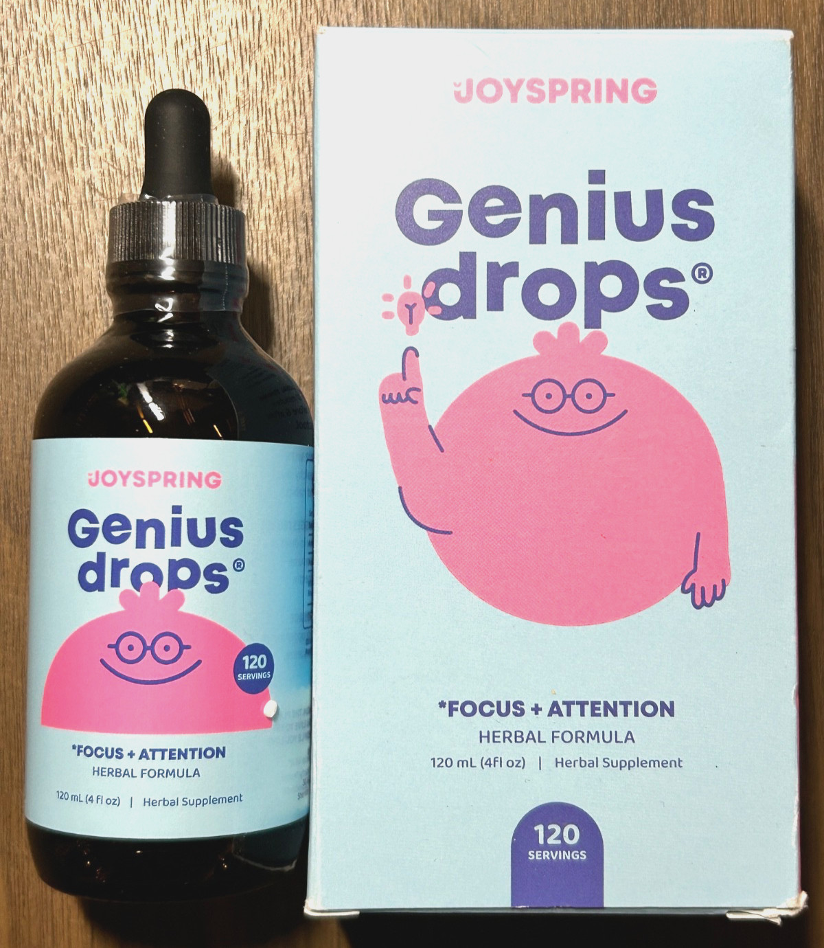 Joyspring Genius Drops – 4 fl oz / 120mL – EXP 07/2027
