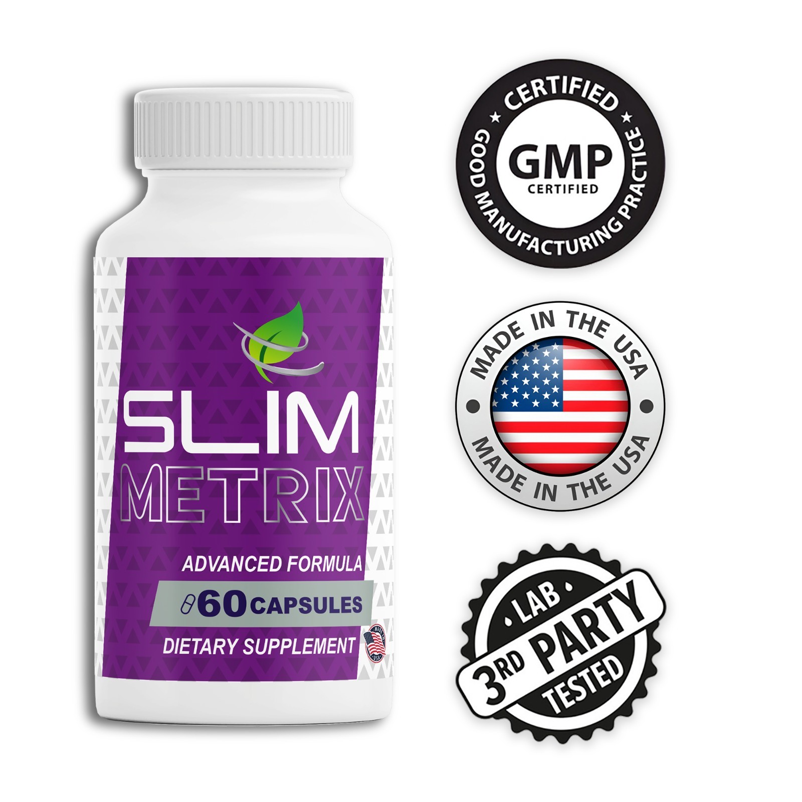 (6 Pack) Slim Metrix Capsules, SlimMetrix Supplement for Weight Loss
