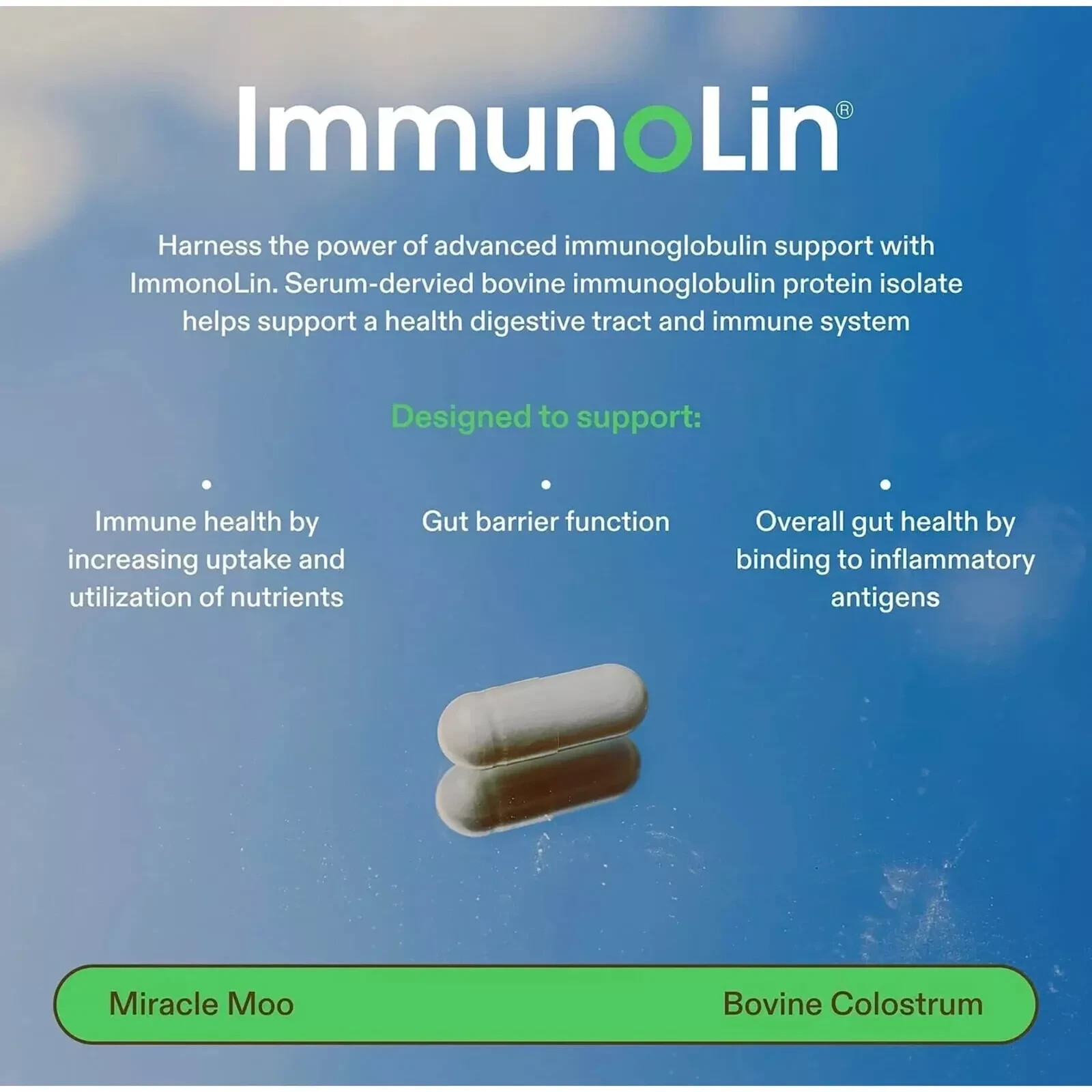 Colostrum Supplement for Gut Health, Hair Growth, Beauty and Immune Support