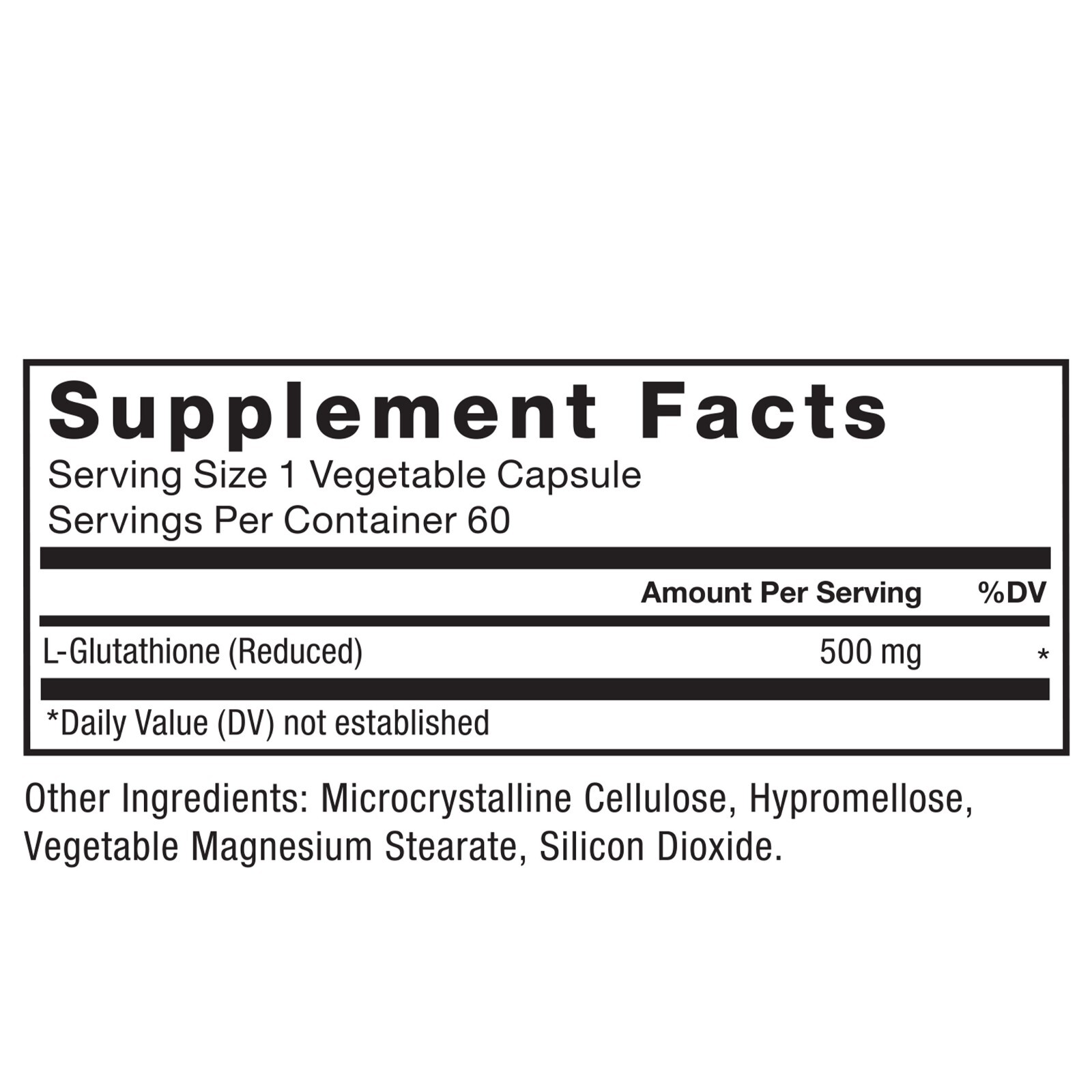 Force Factor Glutathione (Reduced) 500mg, Antioxidant, 60 Vegetable Capsules