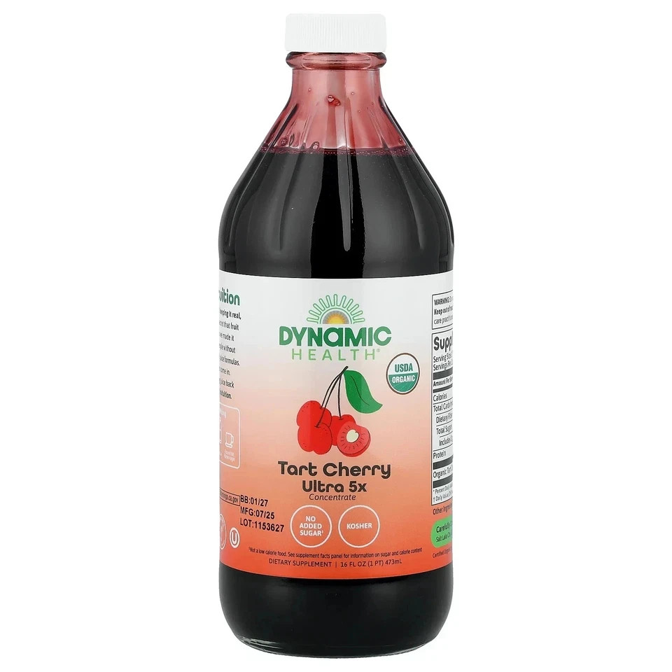 Tart Cherry Ultra 5X Concentrate, 16 fl oz (473 ml) Pack of 3