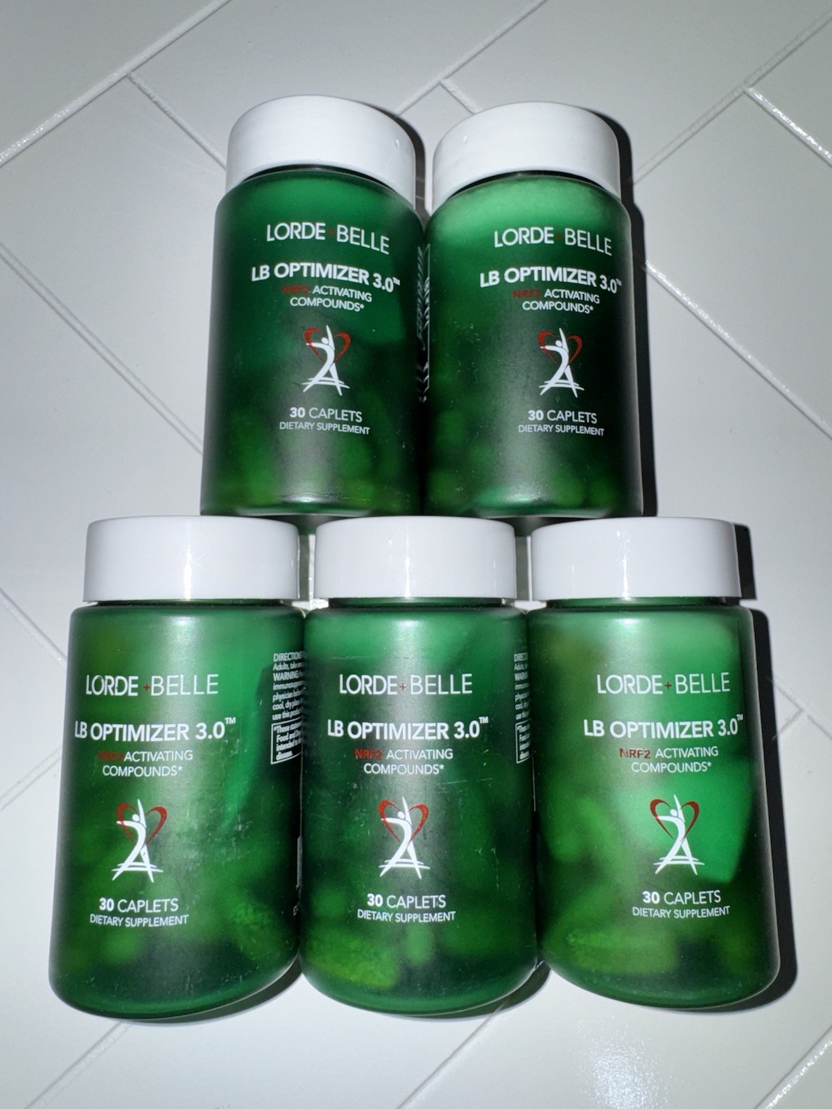5 Pack- Lorde Belle LB Optimizer 3.0 – 30 Caplets New Sealed