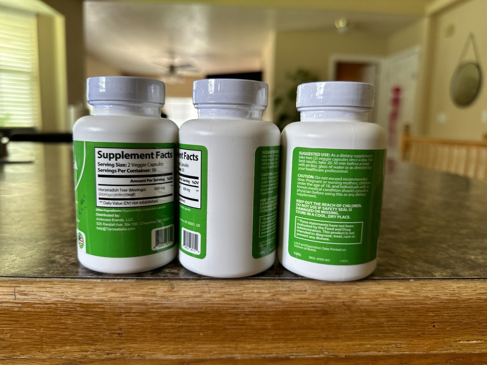 3-Pack of Never-been-opened Moringa Wellness Capsules