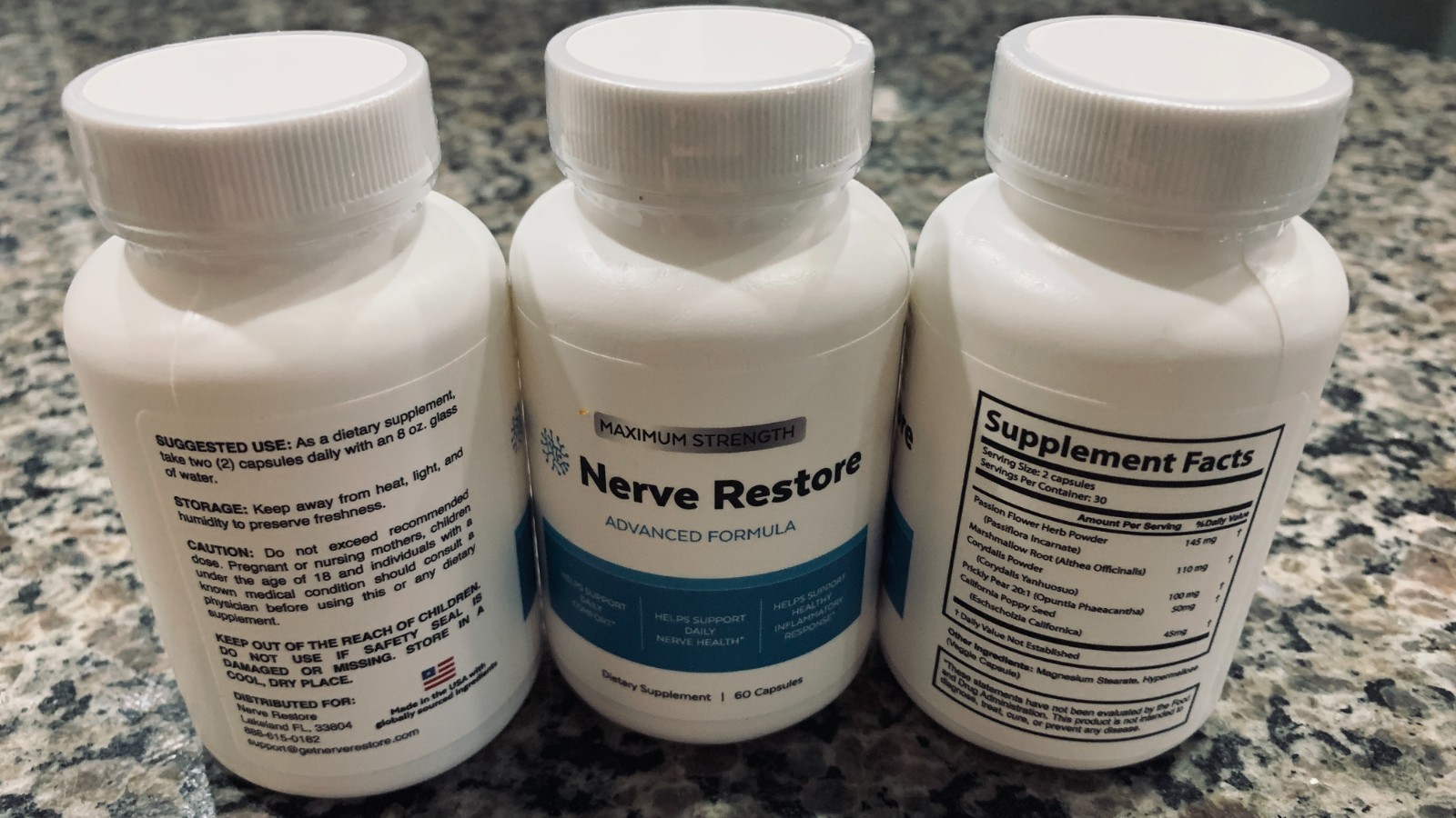 17 Bottles Nerve Restore Advanced Formula, Max Nerve Health (60 Capsules/Bottle)