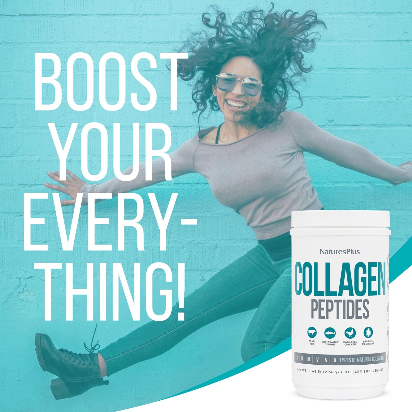 NaturesPlus Collagen Peptides – 0.65 lbs 28 Servings (Pack of 1), White