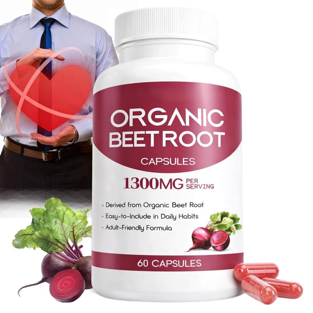 Beetroot Capsules Promotes Blood Circulation & Lasting Energy for Daily Wel R7G4