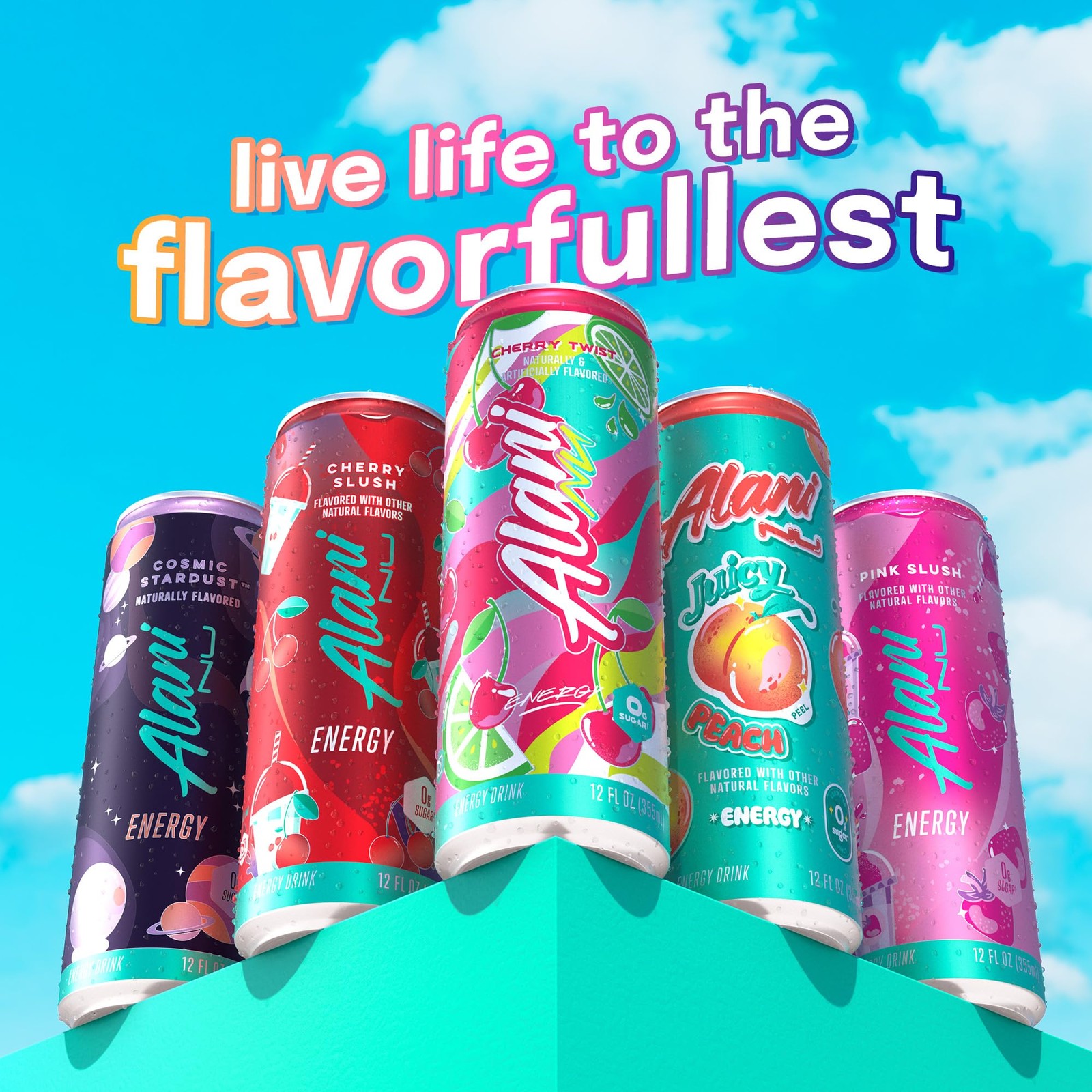 Alani Nu VARIETY PACK CHERRY TWIST, PINK SLUSH, ORANGE KISS Sugar Free, Low C…