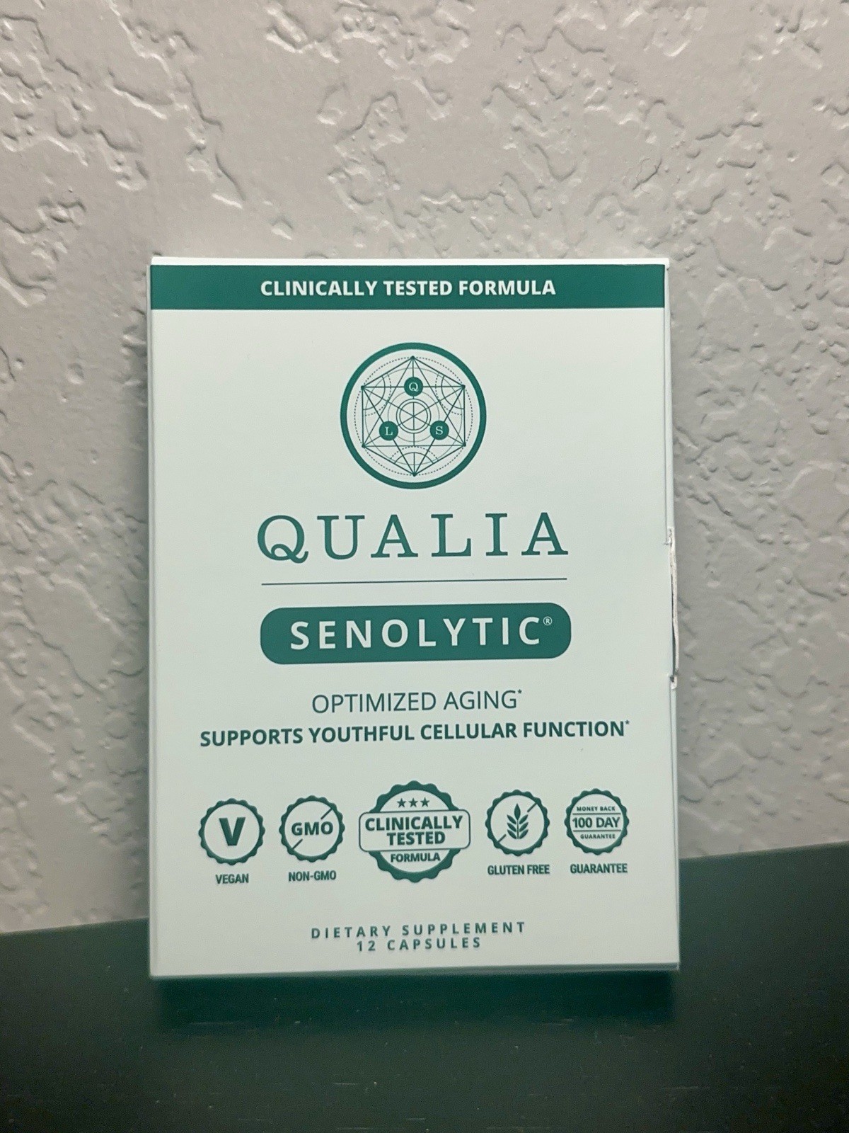 Qualia Senolytic Supplement 12 Capsules Clinically Tested Brand New SEALED