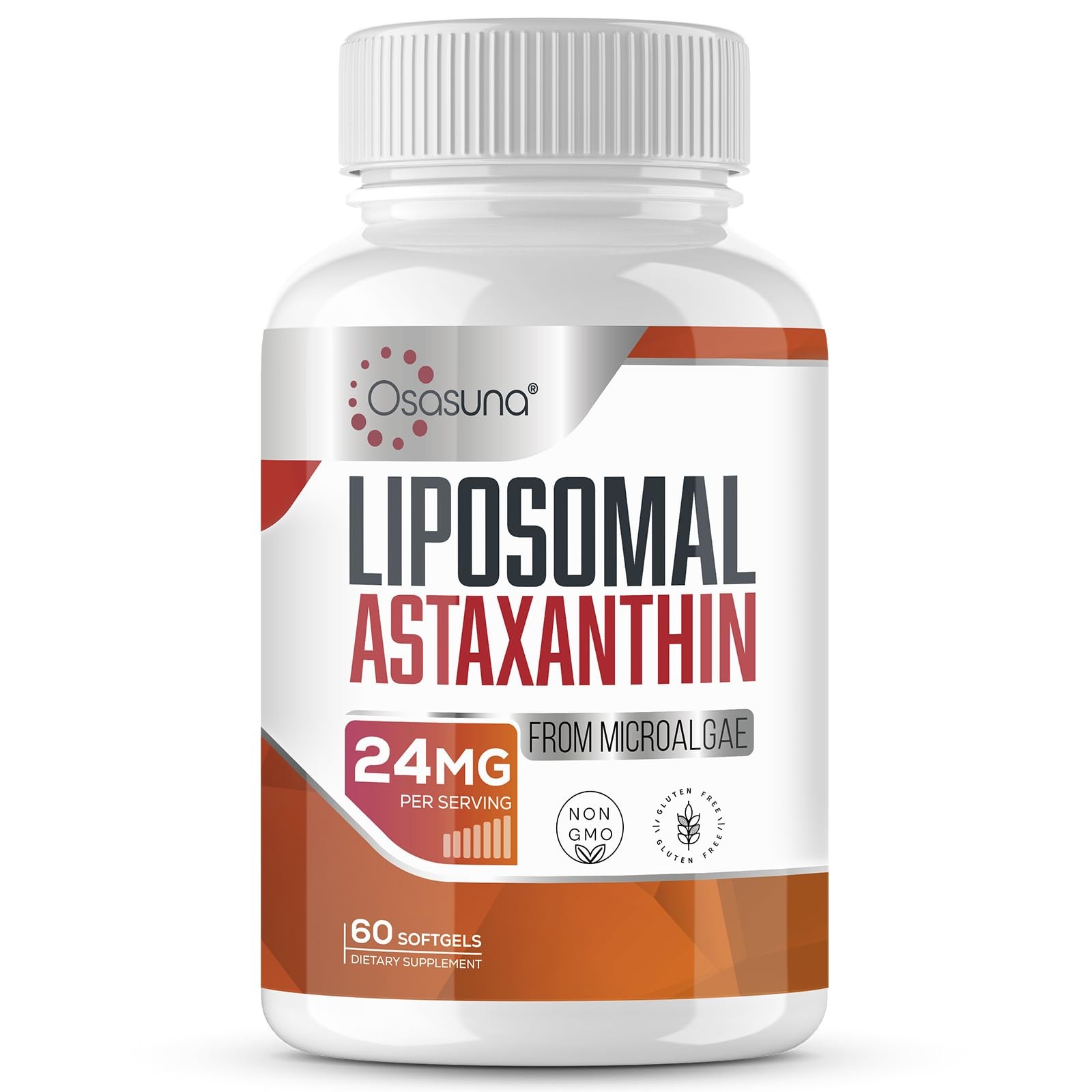 Liposomal Astaxanthin Supplement 24 MG, Maximum Absorption, Antioxidant Stron…