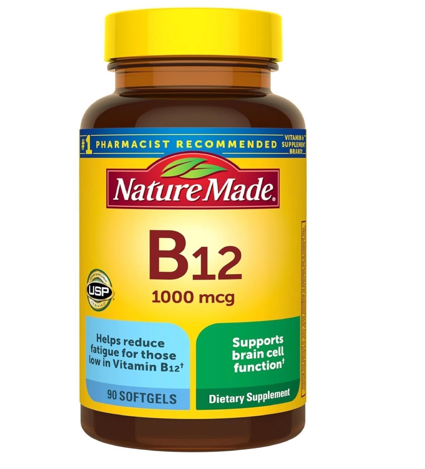 Nature Made Vitamin B12 1000 mcg, Dietary Supplement for Energy Metabolism Suppo