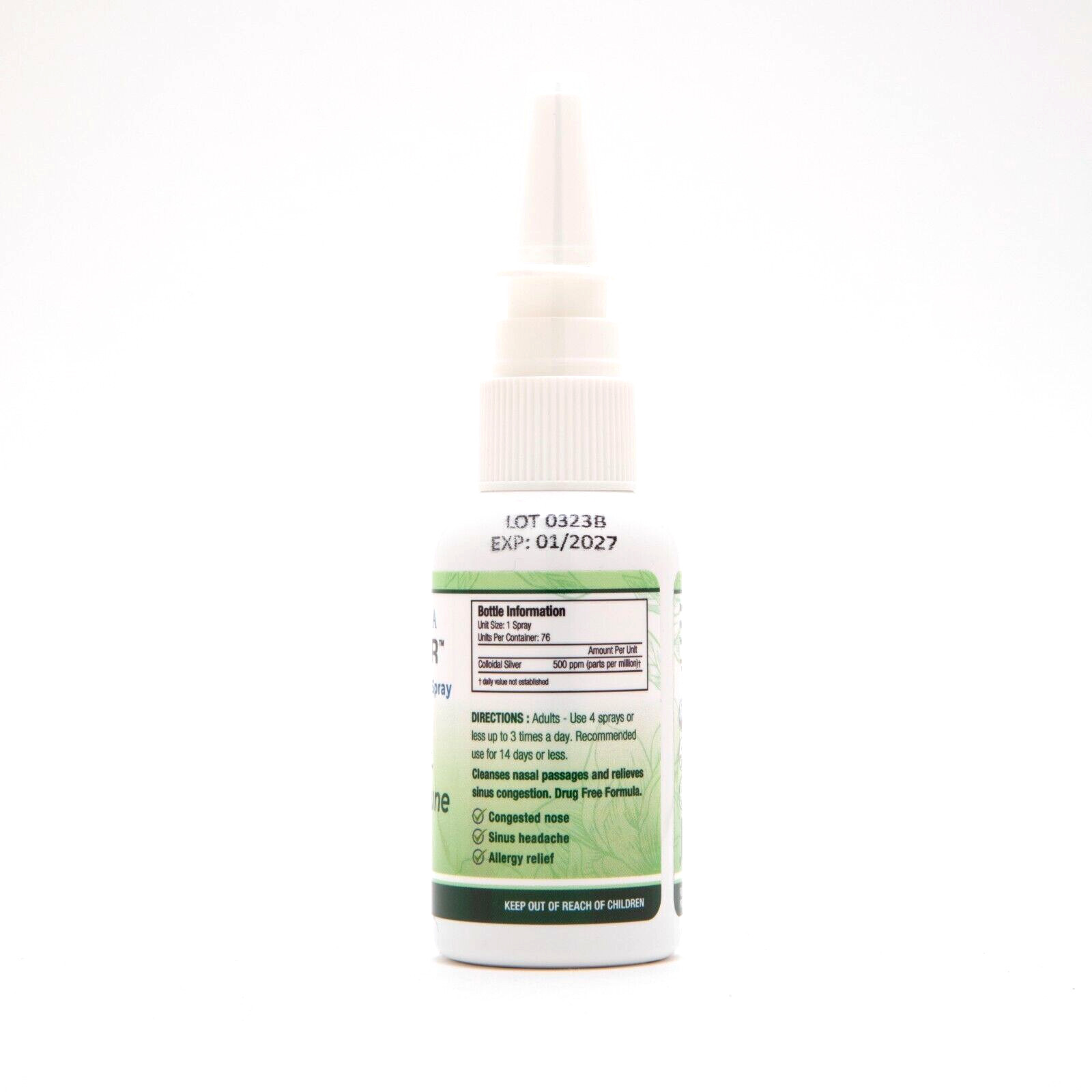 Ultra Silver Colloidal Silver 2oz. Nasal Spray Natural Immune Booster