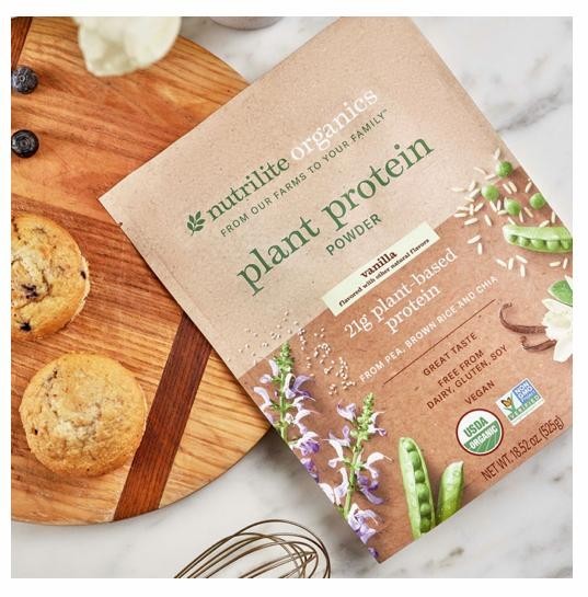 Nutrilite Organics Plant Protein Powder Vegan USDA Organic Vanilla