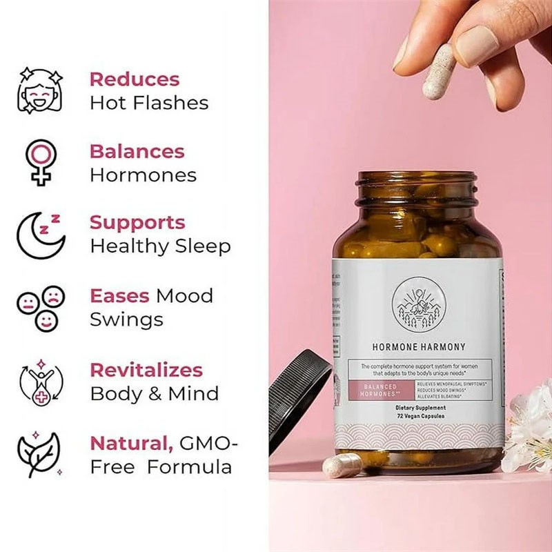 Happy Harmony Hormone Mammoth All-natural Hormonal Support Women for 72 Capsules
