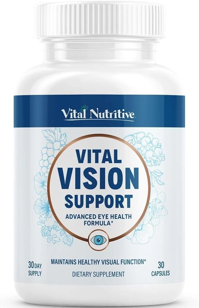 Vital Vision Support – Eye Health Supplement with Vitamin A Lutein Beta Carot…