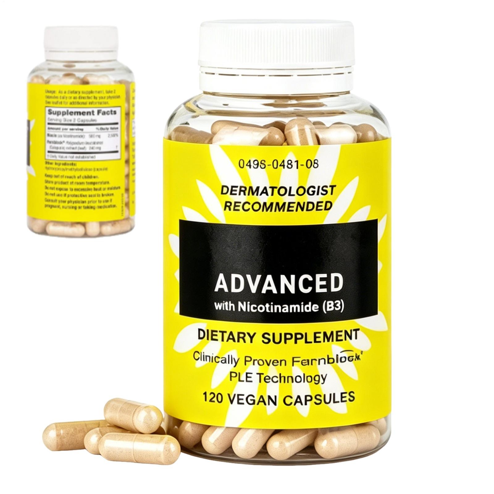 HELIOCARE Advanced Nicotinamide B3 Healthy Skin Vegan Capsules – 120 Count