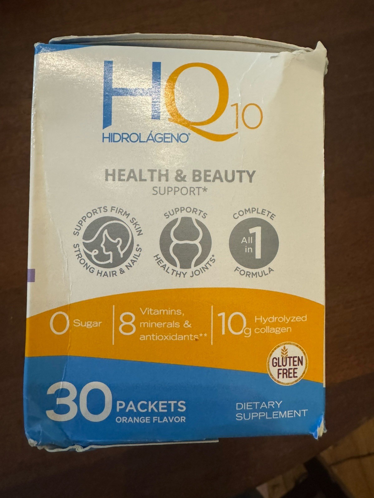 Hidrolageno Q10 Hydrolyzed Collagen Vitamins ZINC Antioxidants 4.2 Ounce 03/2025