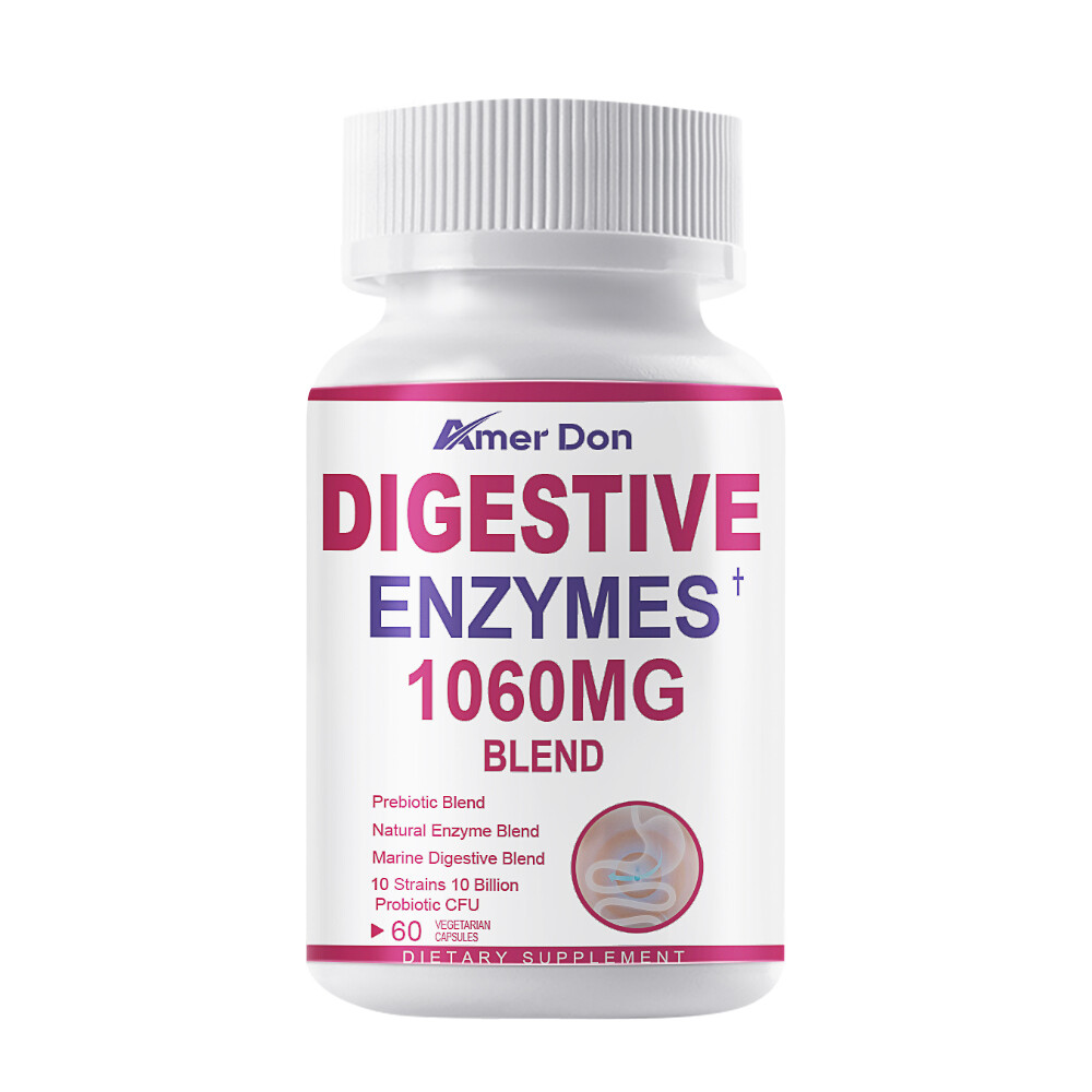 Digestive Enzymes Probiotics & Bromelain 60Pcs Constipation Bloating Gut Relief