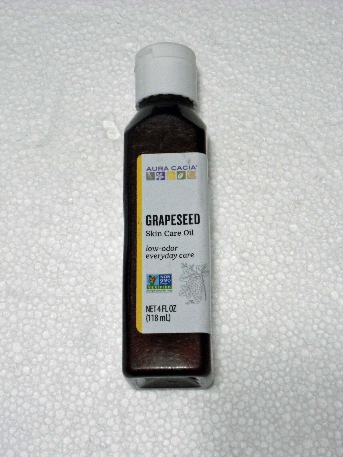 New Aura Cacia Grapeseed Skin Care Oil 4 oz Free US Shipping