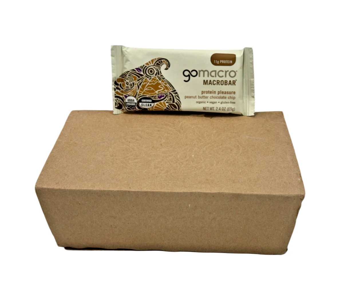 Gomacro Protein Bar (12) 2.4 Oz Peanut Butter Chocolate Chip USDA Organic