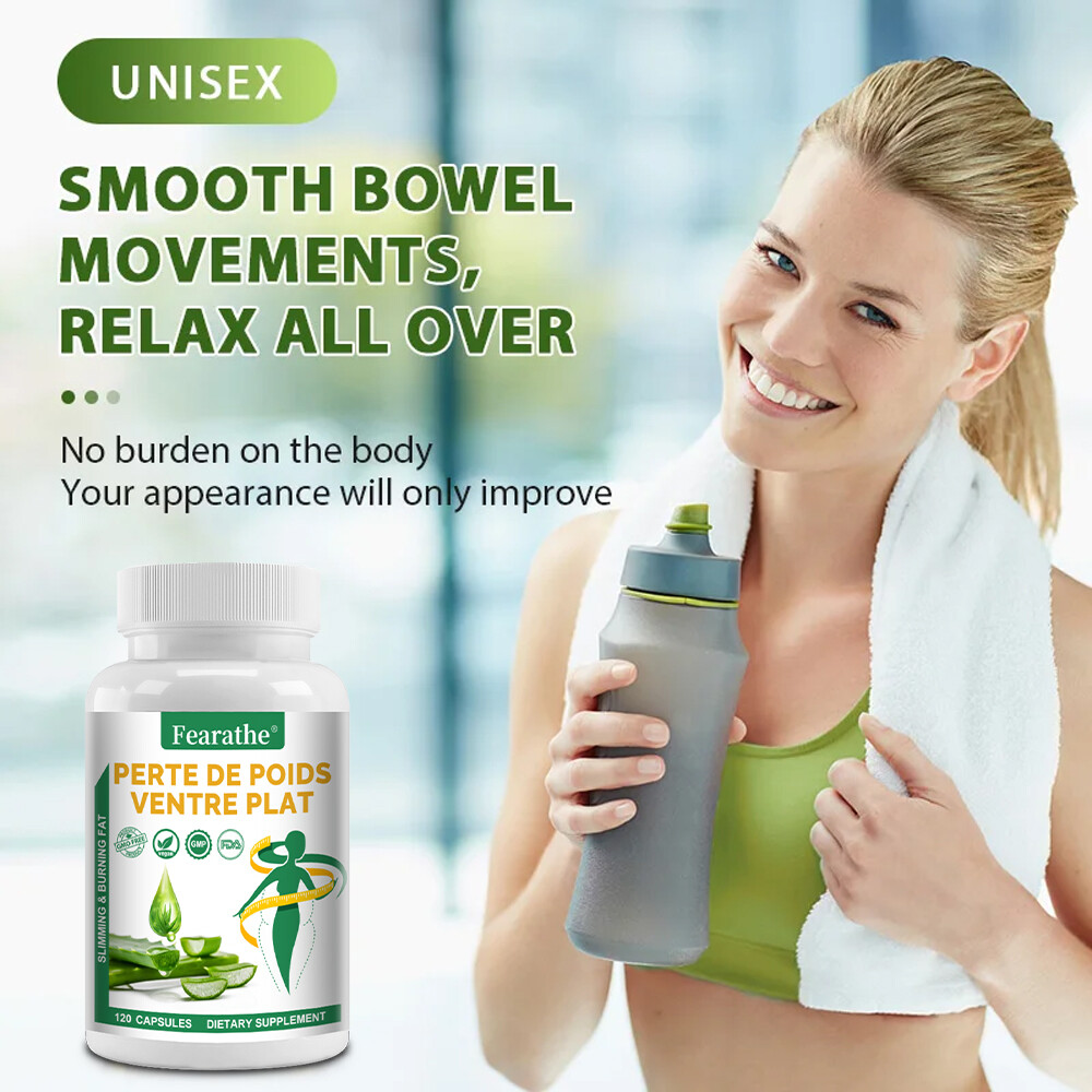 Aloe Vera Extract Capsules Detox Cleansing Weight Loss Gut Health Digestion